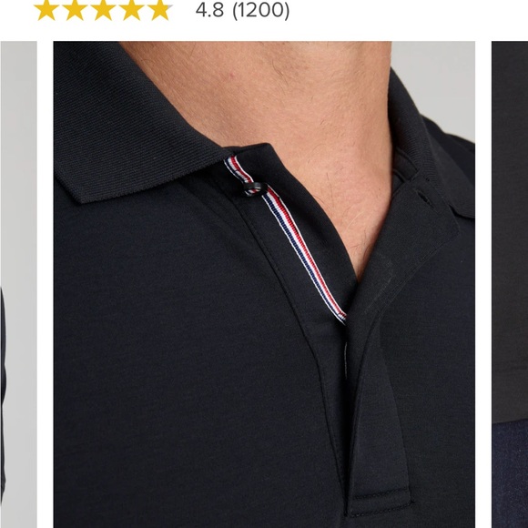 MEN’S UNTUCKit Black Polo Shirt - Picture 1 of 6